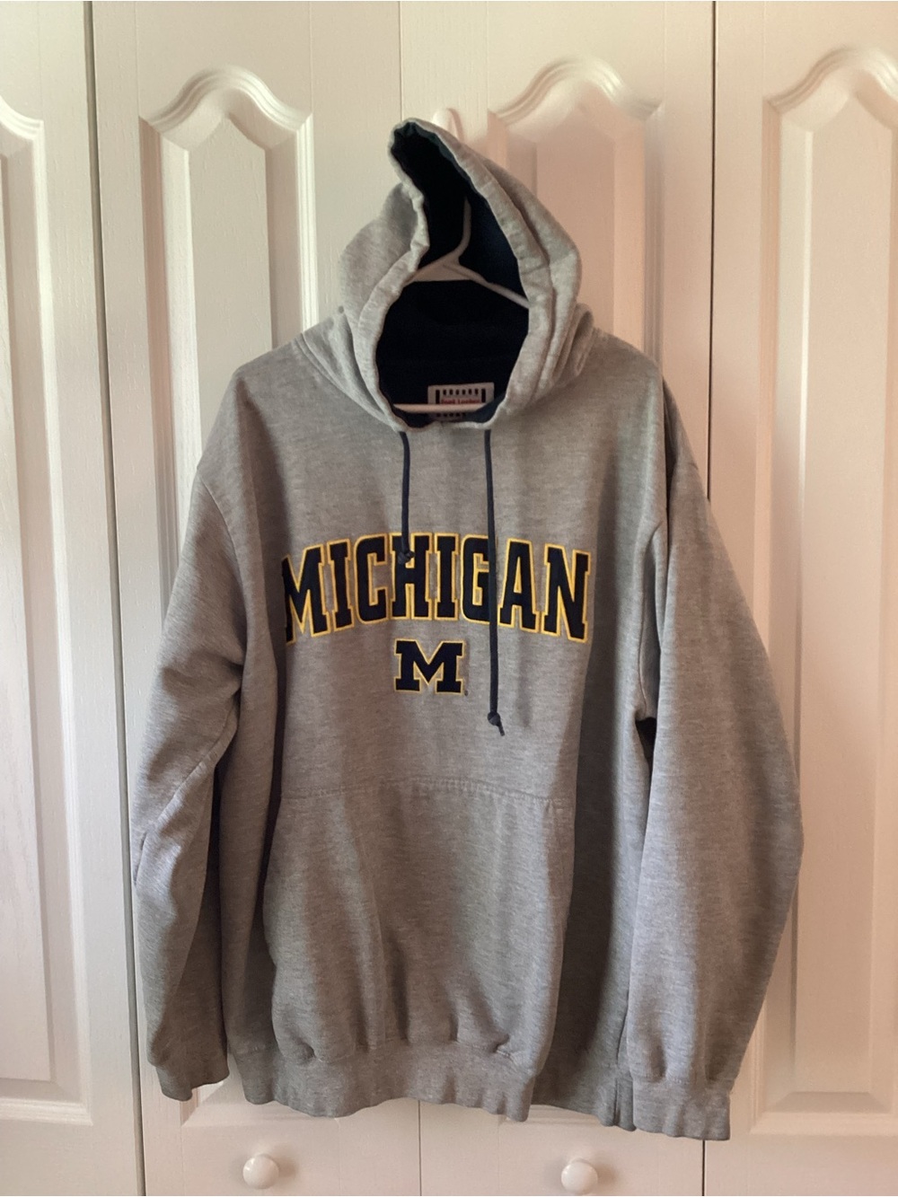VTG University of Michigan Wolverines Hooded Sweatshirt Sz XXL